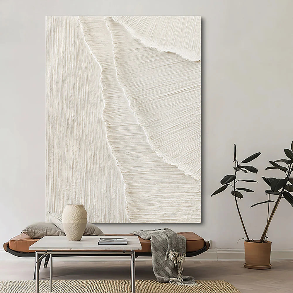Beige Minimalist Textured Wall Art #WM006