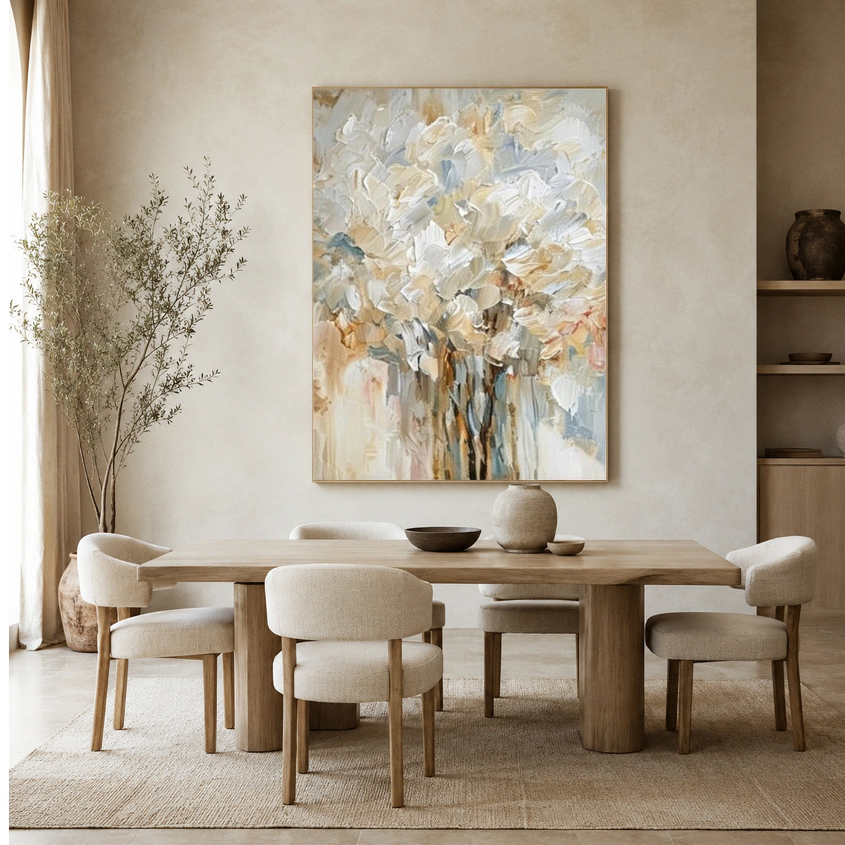 Abstract Flower And Tree Canvas Art #MF233