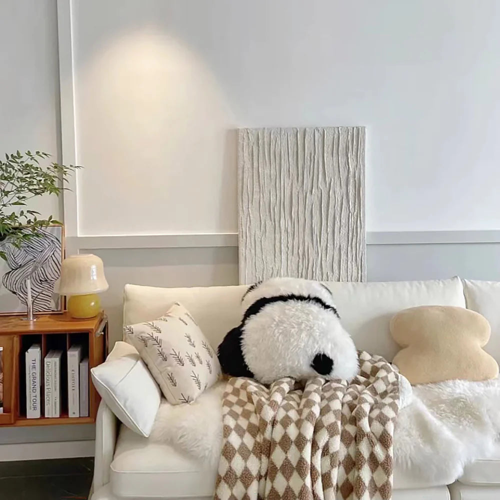 White Minimalist Textured Wall Art #WM027