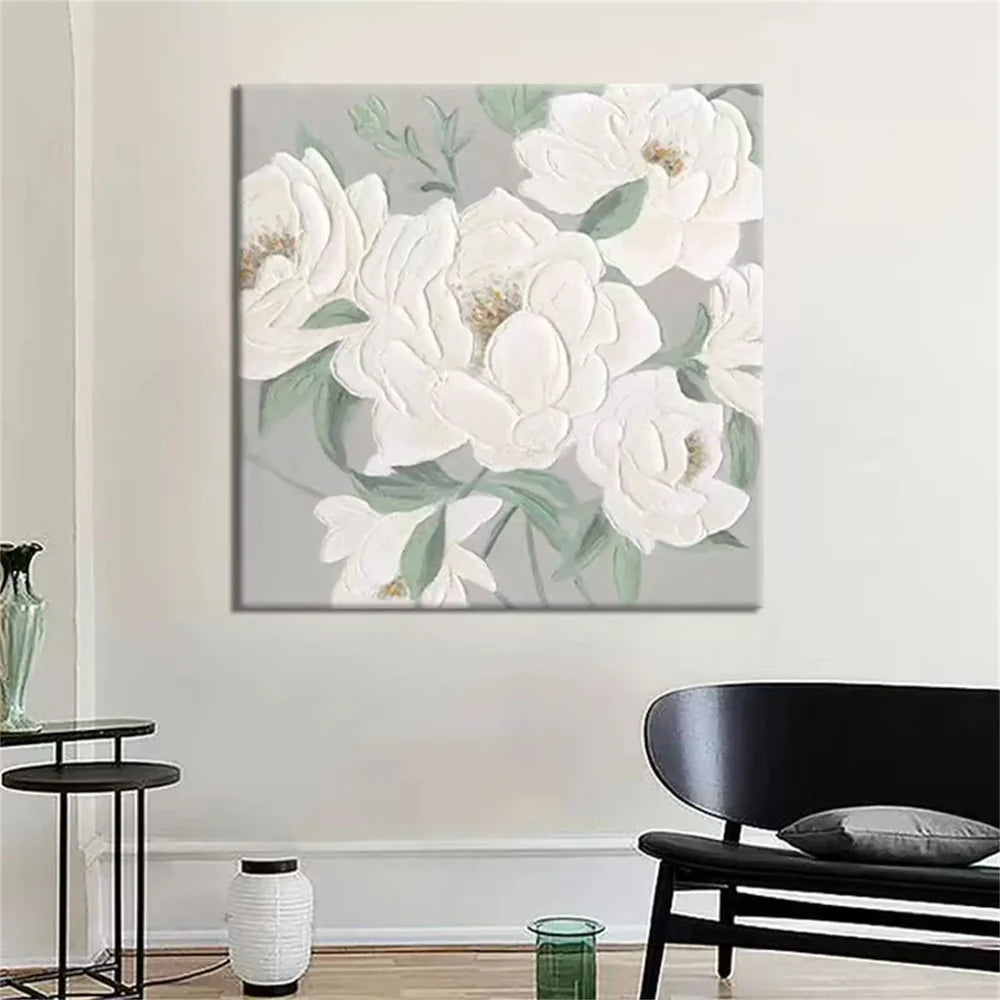 Abstract Flower And Tree Textured Canvas Art #MF055