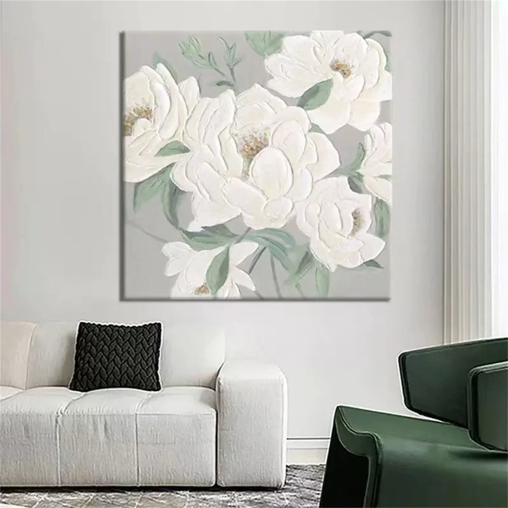 Abstract Flower And Tree Textured Canvas Art #MF055