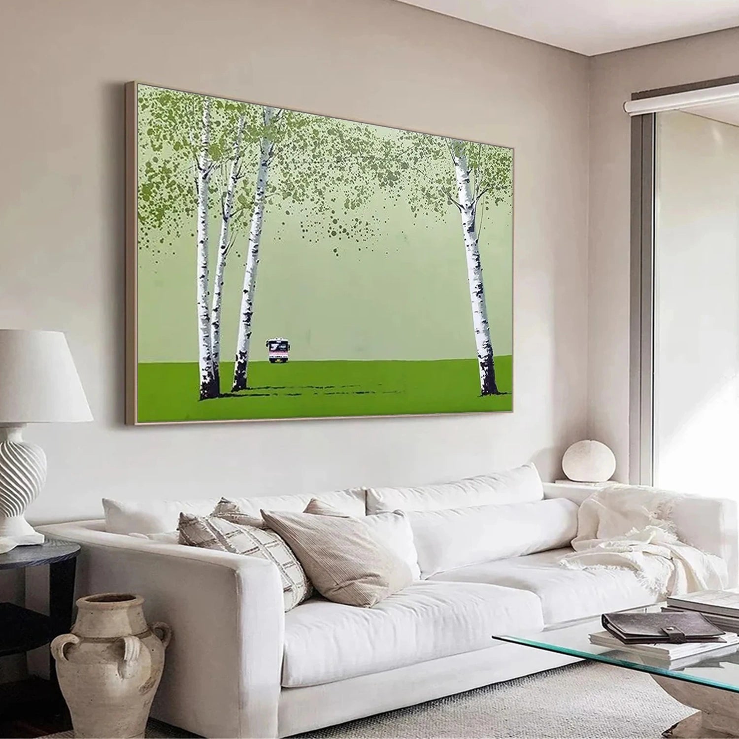 Abstract Flower And Tree Canvas Art #MF147