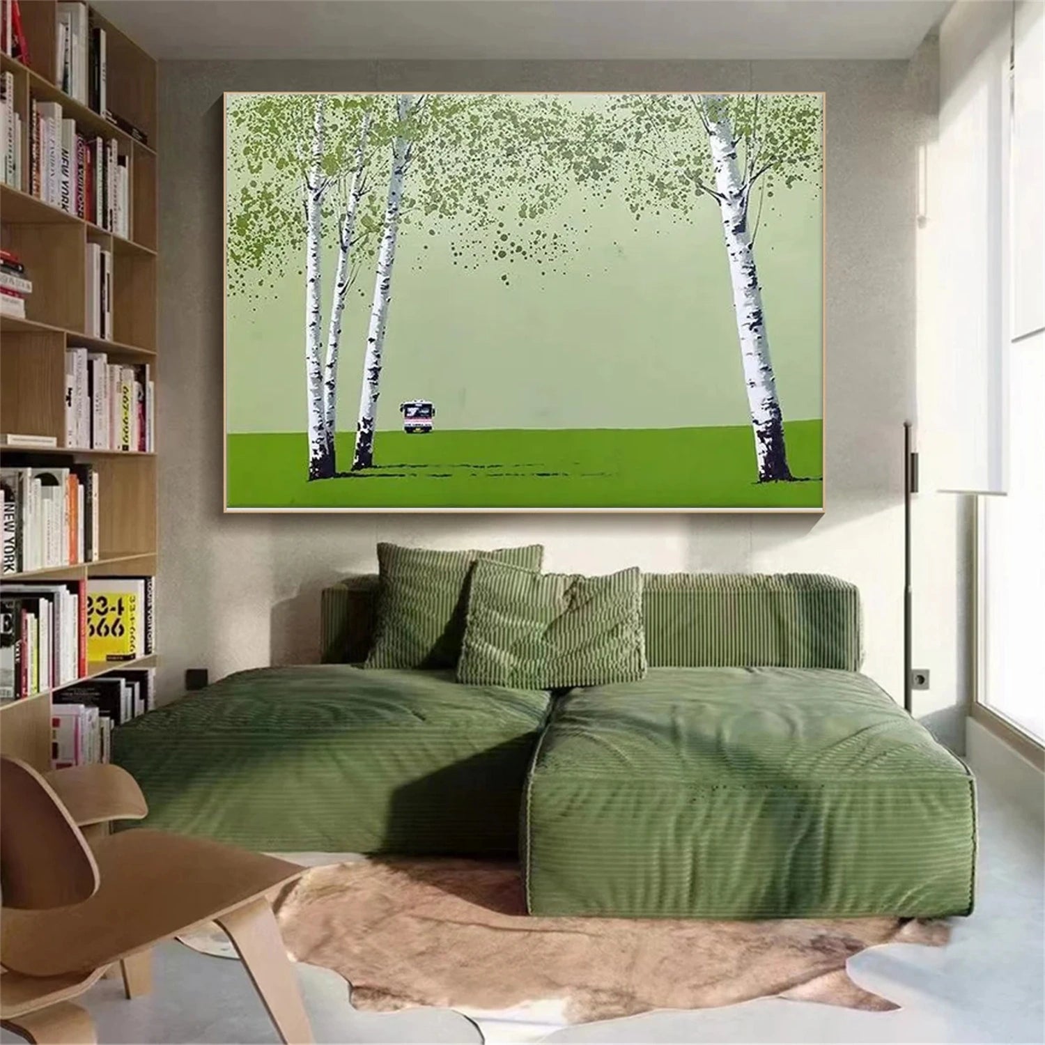 Abstract Flower And Tree Canvas Art #MF147