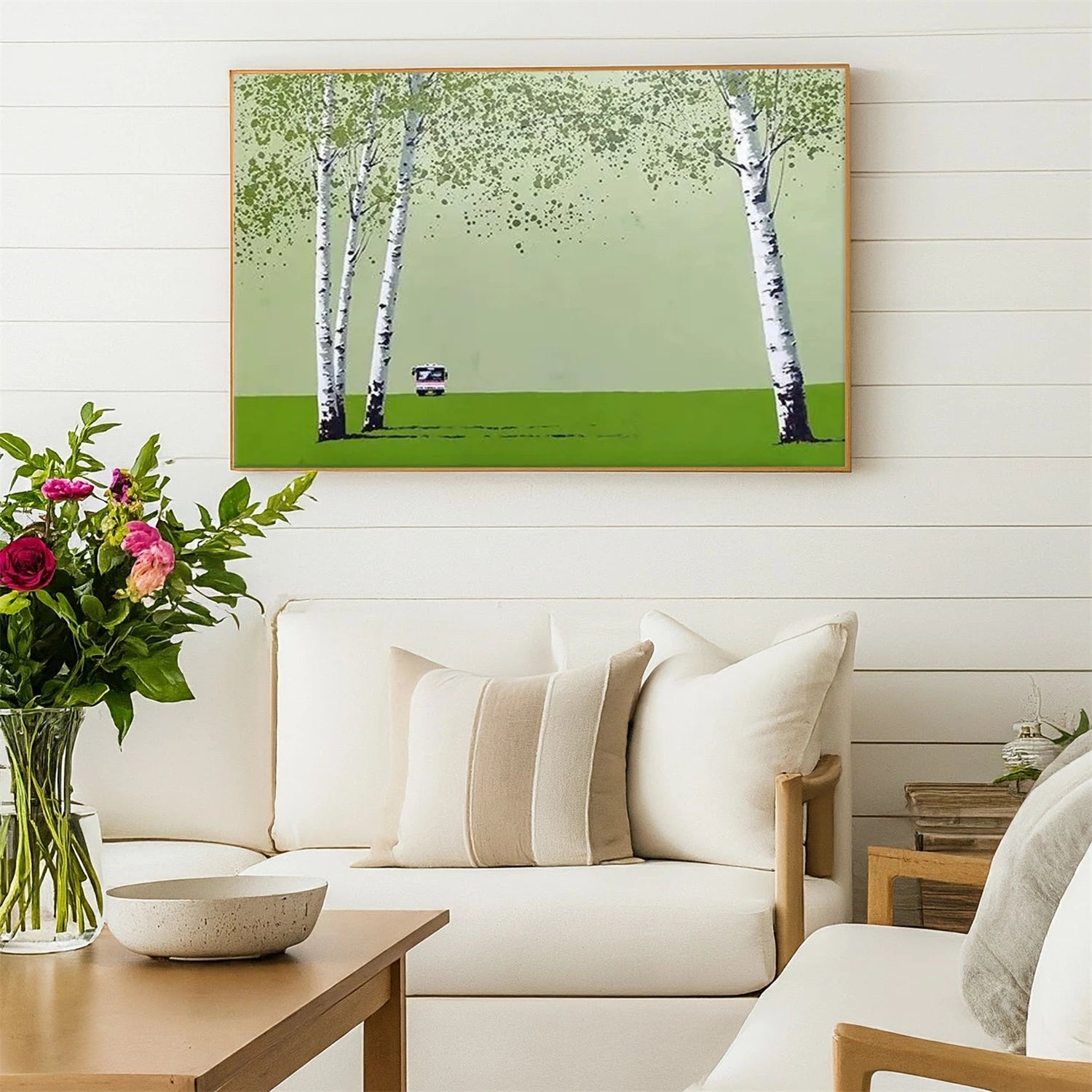 Abstract Flower And Tree Canvas Art #MF147