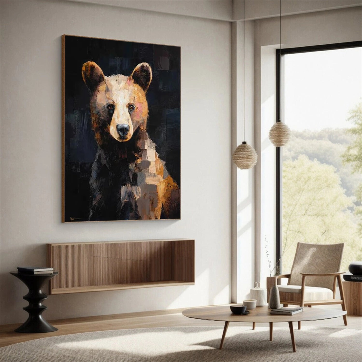 Abstract Animal Canvas Art #DW098