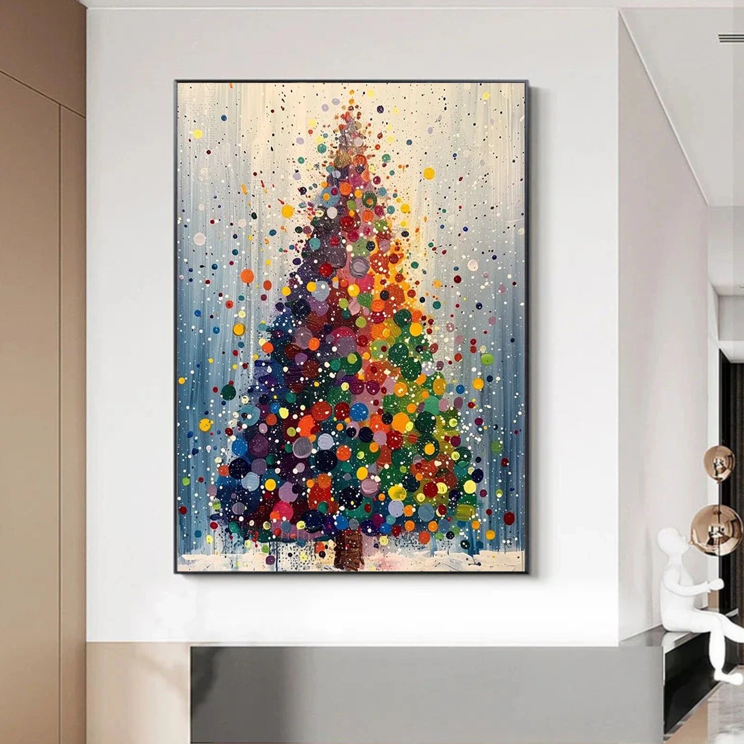 Abstract Flower And Tree Canvas Art #MF150
