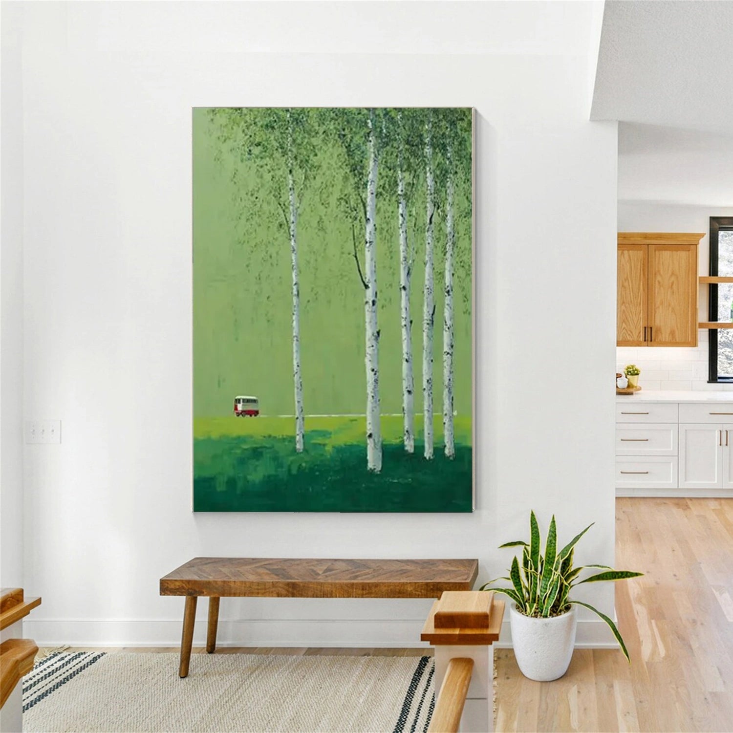 Abstract Flower And Tree Canvas Art #MF151