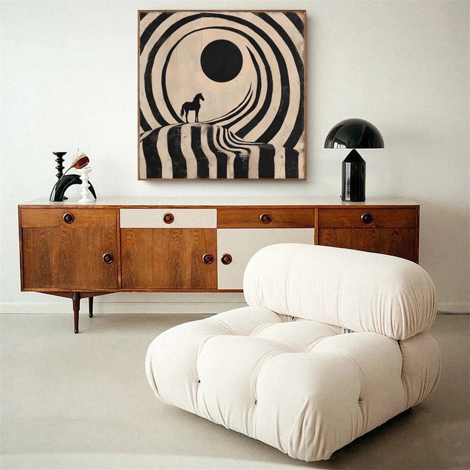 Abstract Animal Horse Canvas Art #DW113