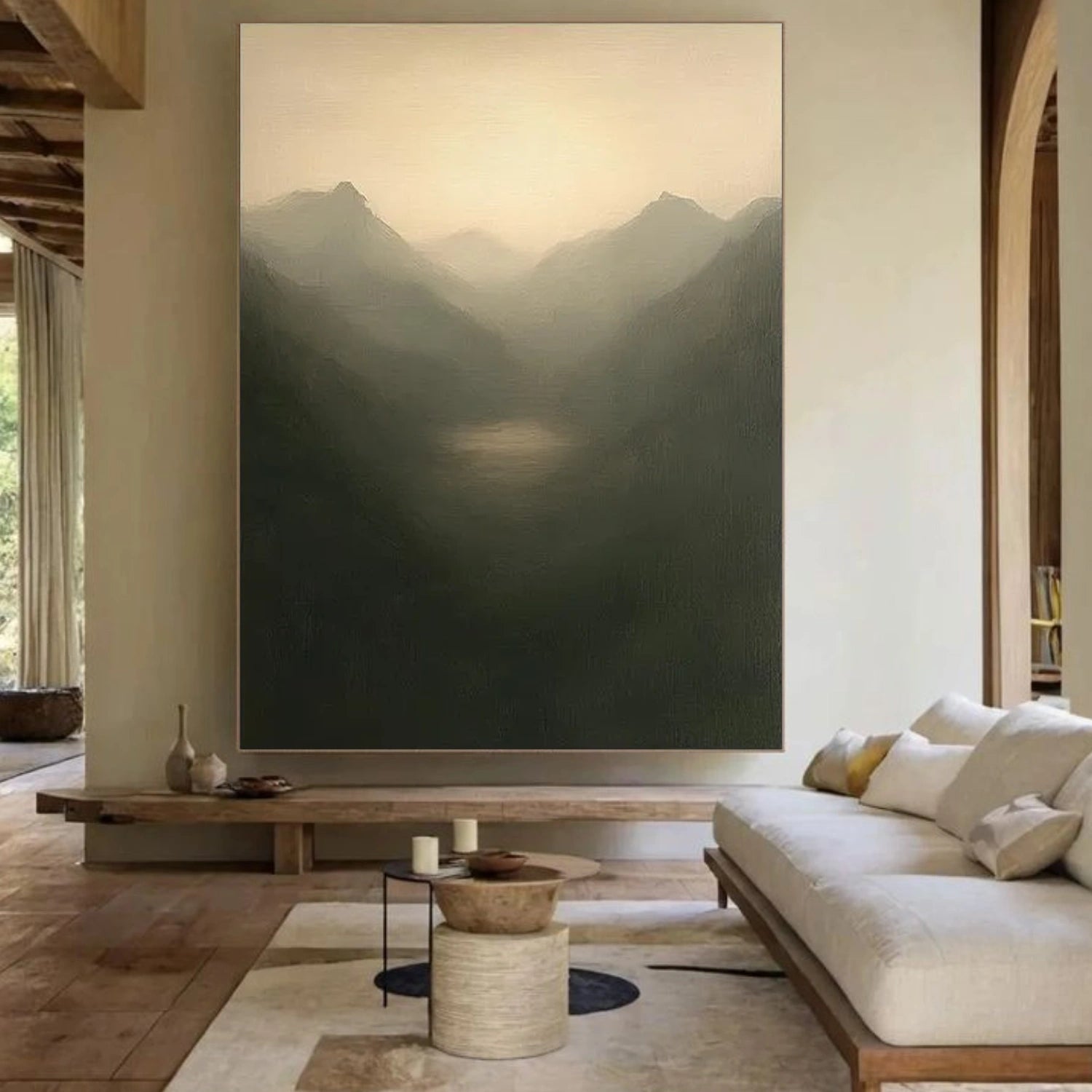 Abstract Mountain Canvas Art #BT076