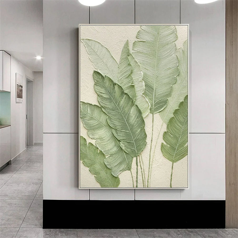 Abstract Flower And Tree Textured Canvas Art #MF065