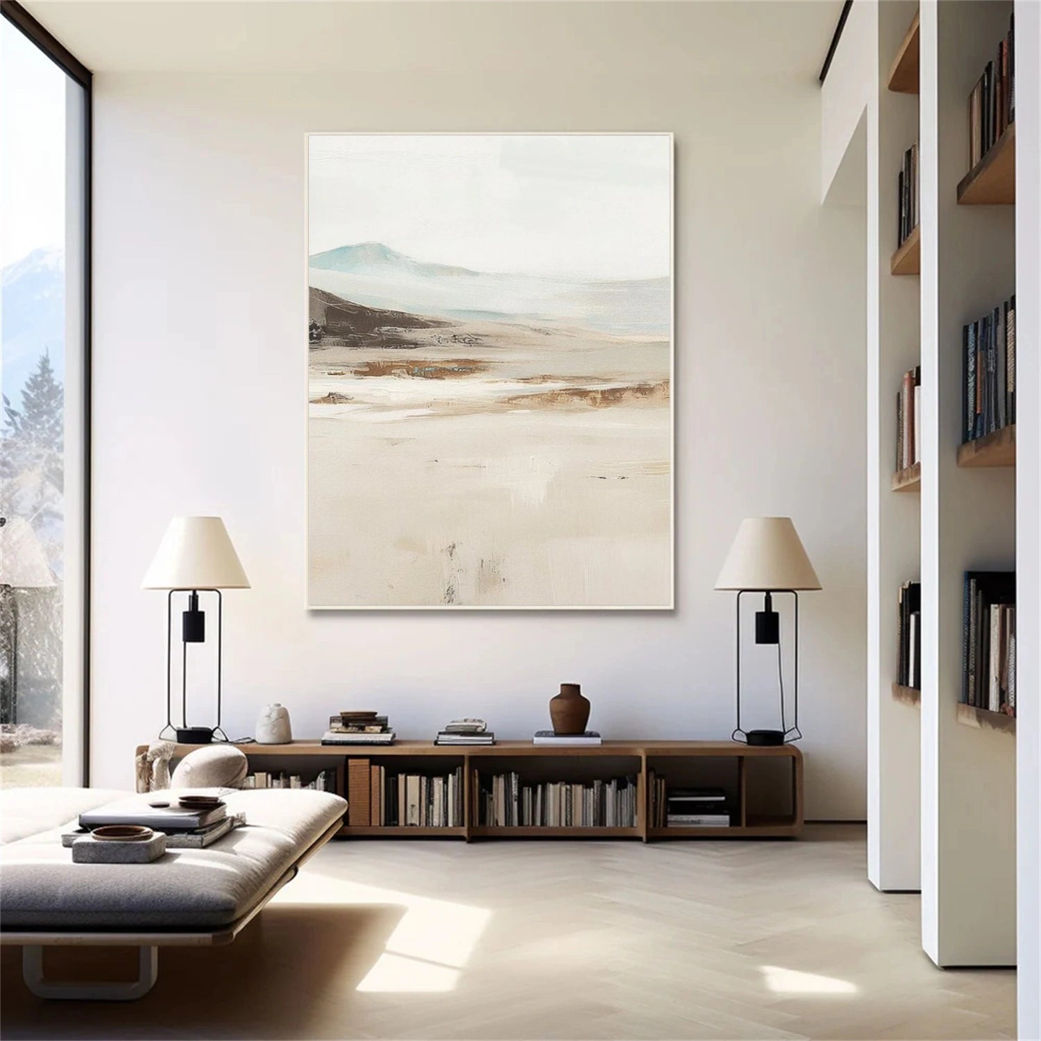 Abstract Mountain Canvas Art #BT066