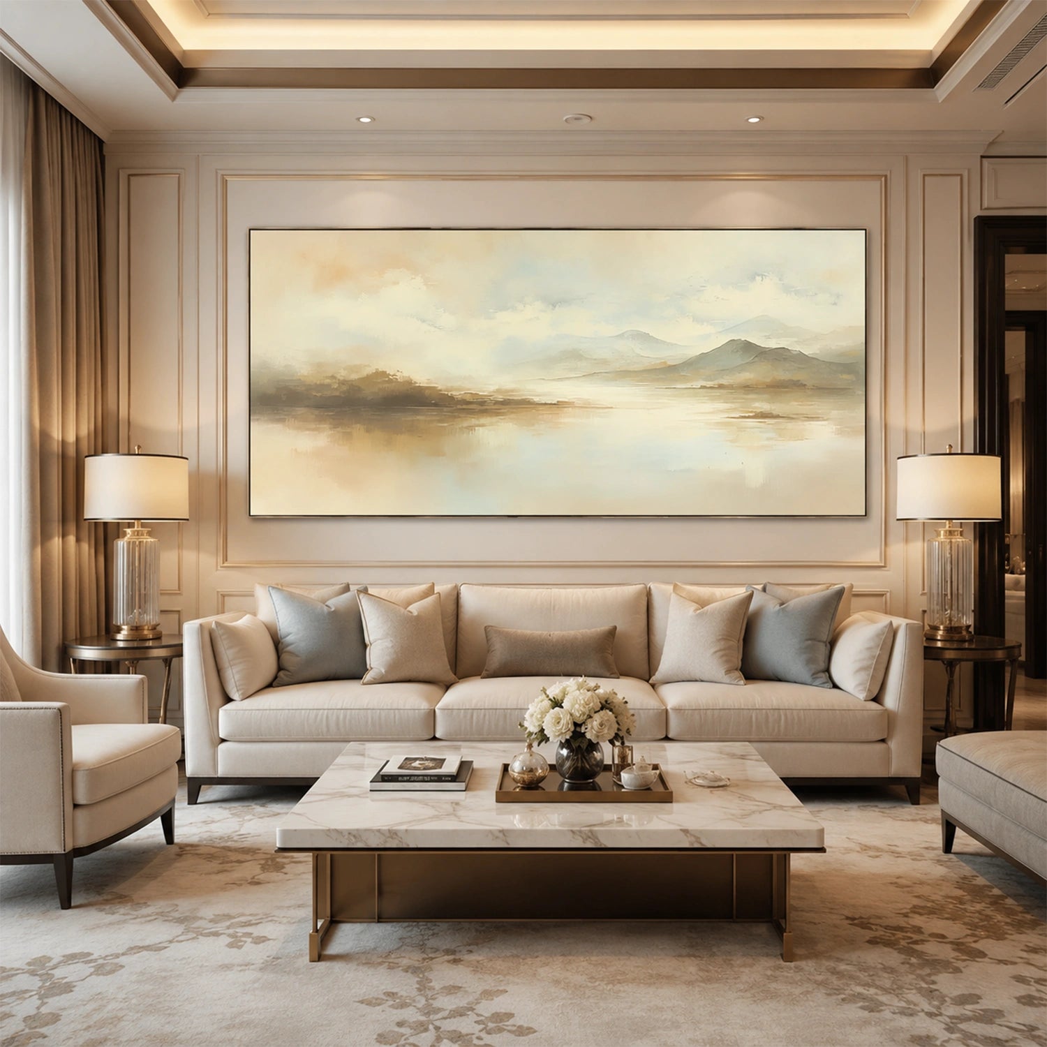 Abstract Mountain Canvas Art #BT104
