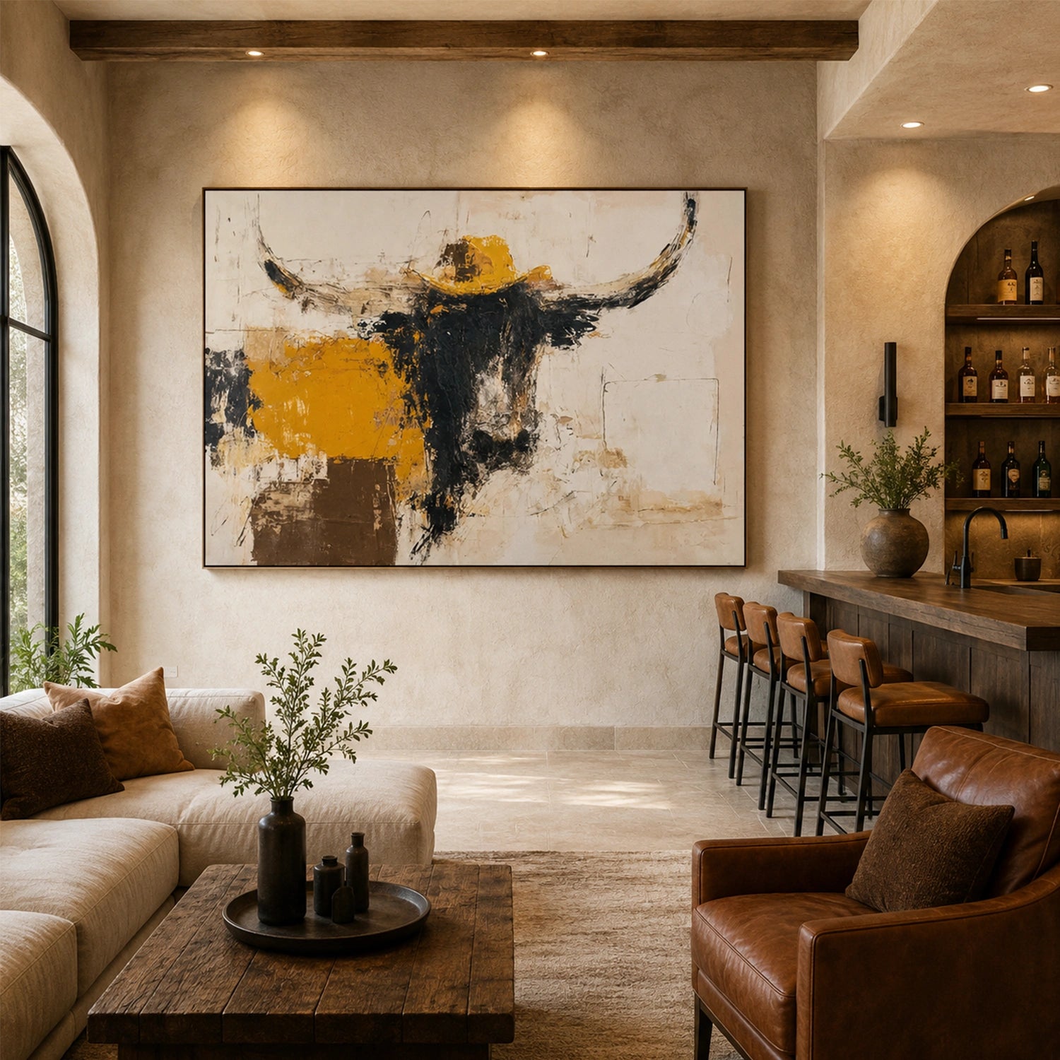 Abstract Animal Canvas Art #DW152