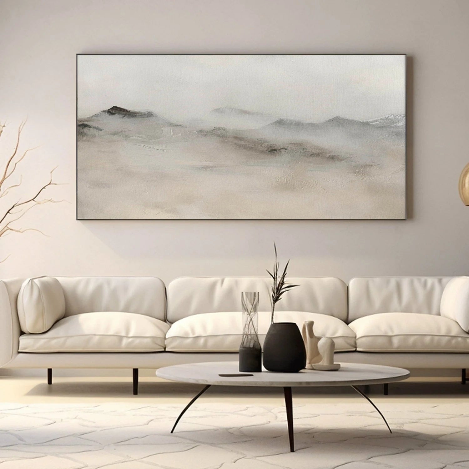 Abstract Mountain Canvas Art #BT095