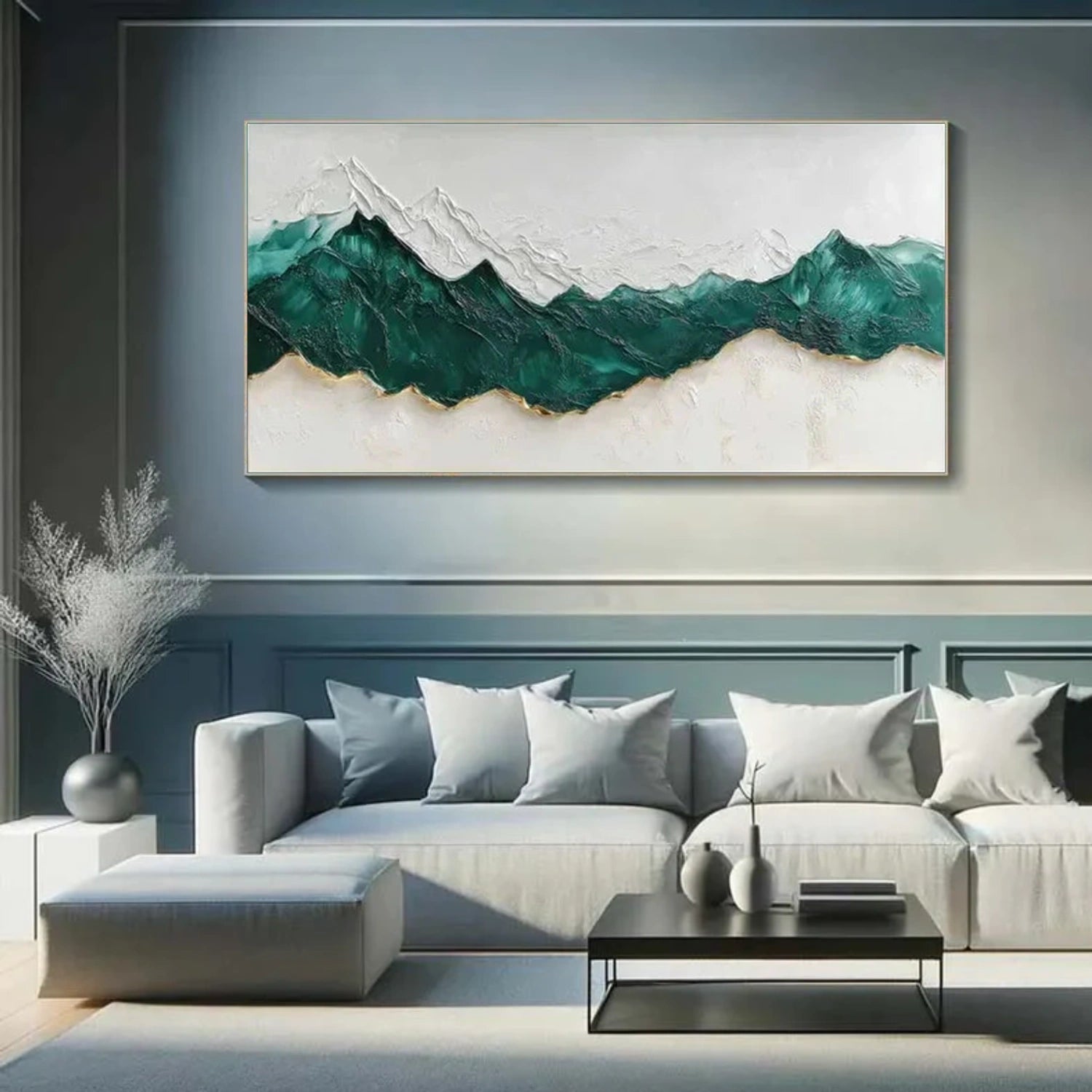 Abstract MountainΒ Textured Canvas Art #BT075