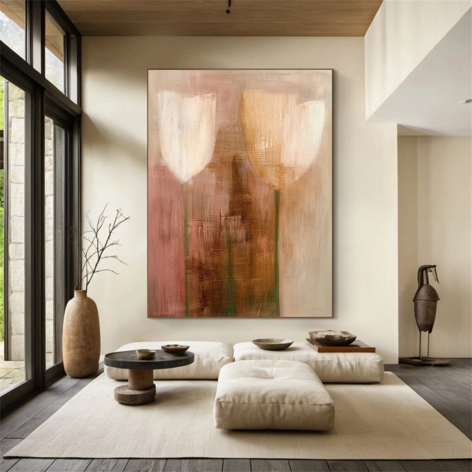 Abstract Flower And Tree Canvas Art #MF191