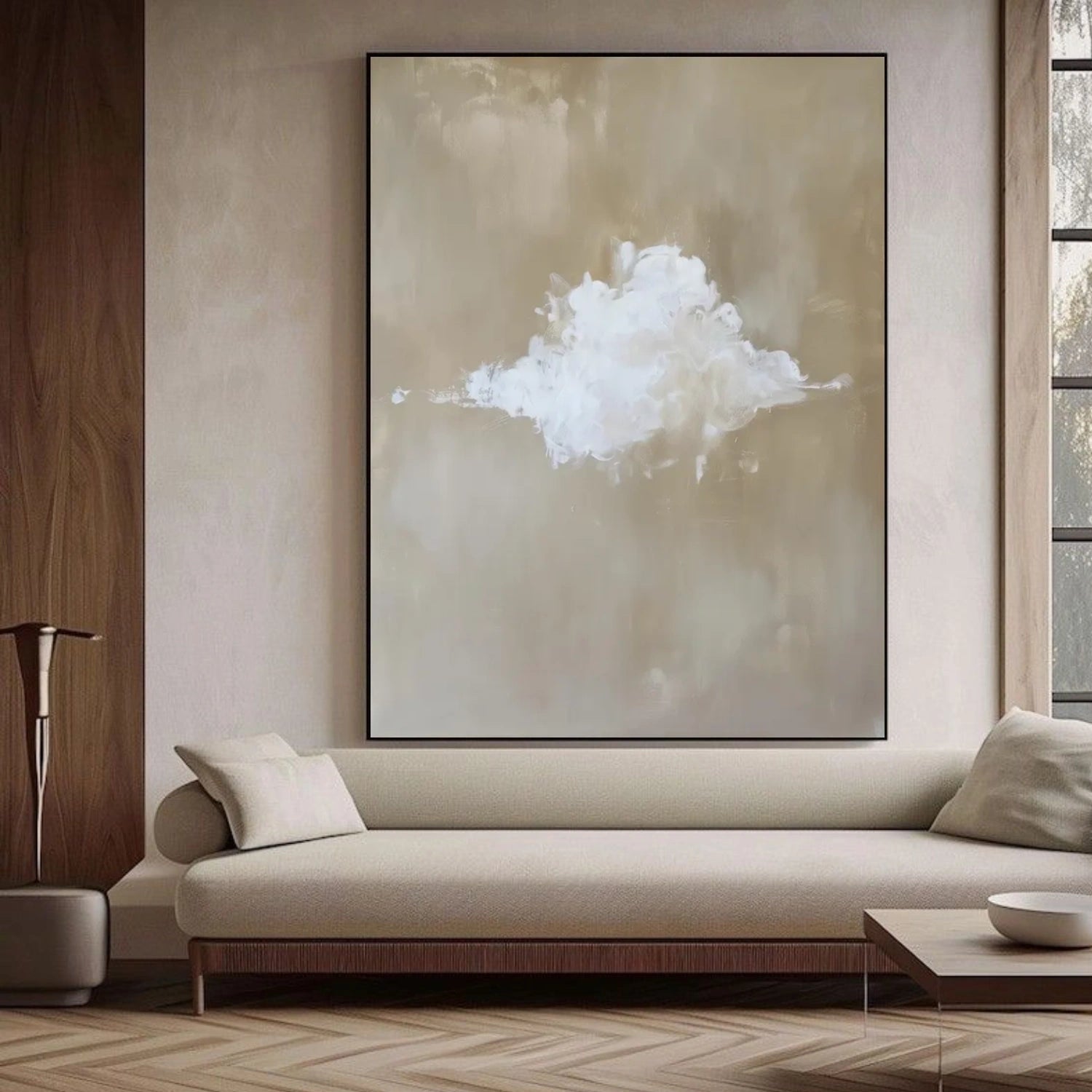 Minimalist Ocean And Sky Canvas Art #OC090