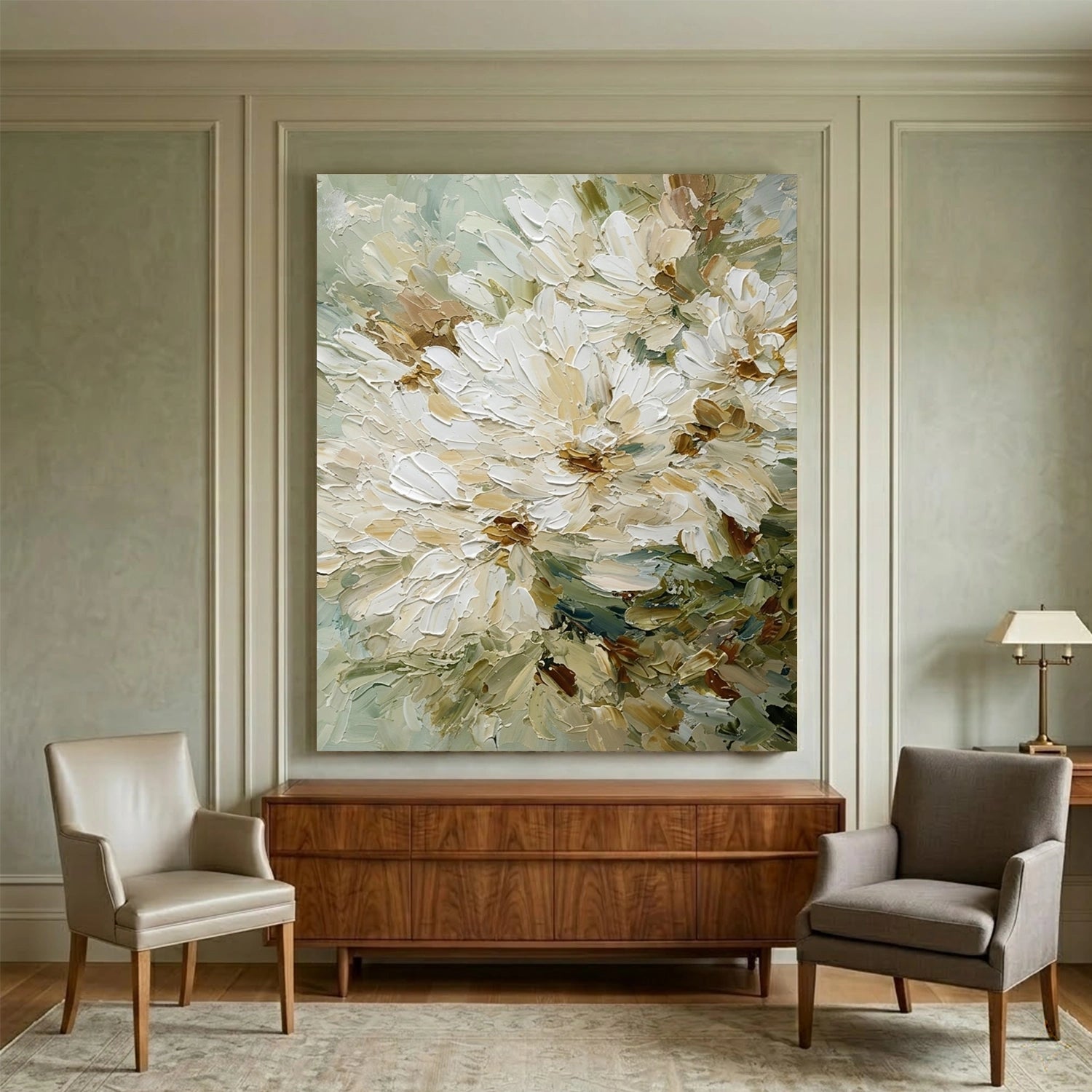 Abstract Flower And Tree Canvas Art #MF195
