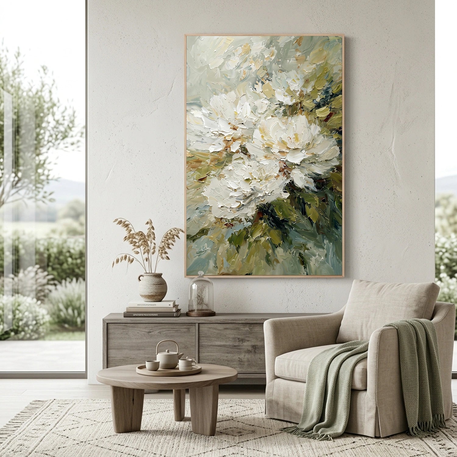 Abstract Flower And Tree Canvas Art #MF194