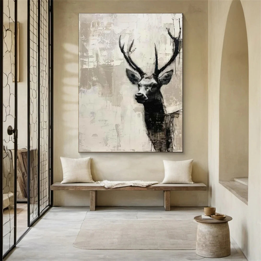 Abstract Animal Canvas Art #DW066