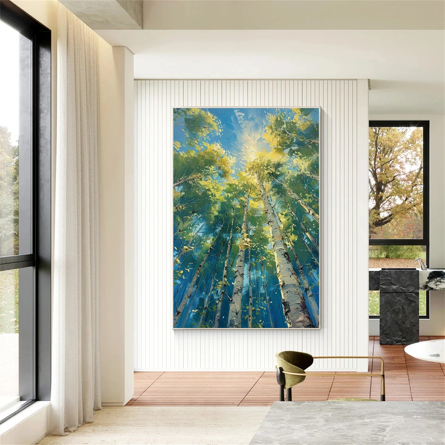 Abstract Flower And Tree Canvas Art #MF173