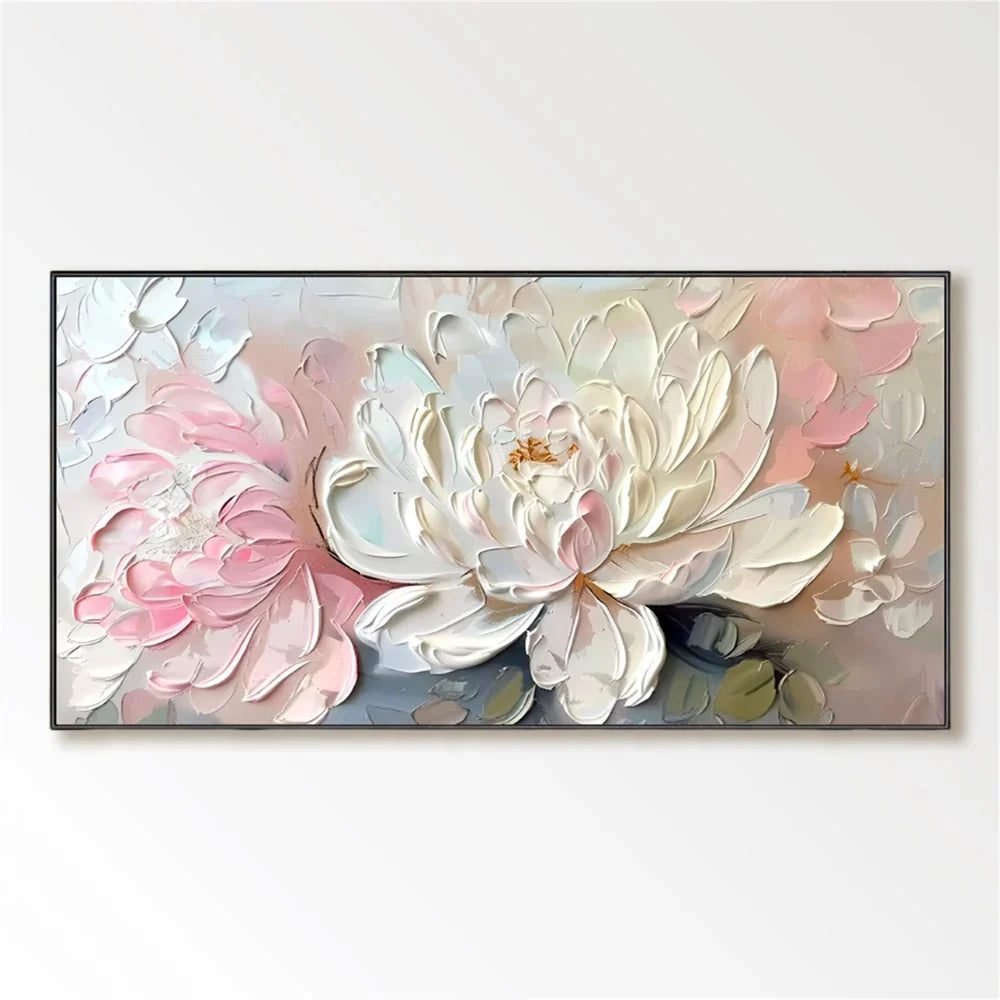 Abstract Flower And Tree Textured Canvas Art #MF005