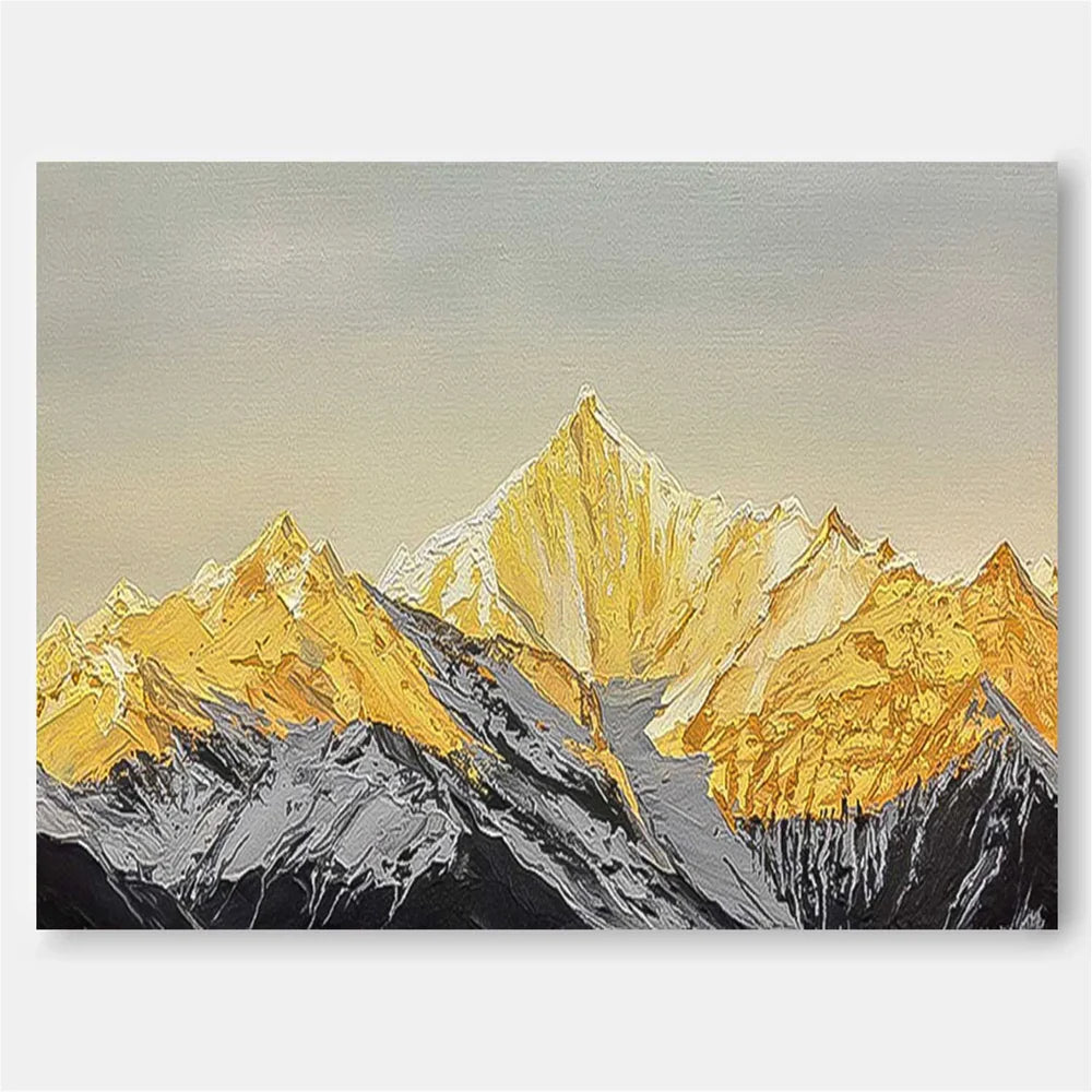 Abstract Mountain Canvas Art #BT016