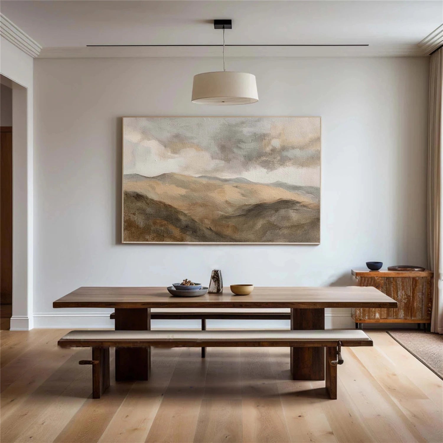 Abstract Mountain Canvas Art #BT096