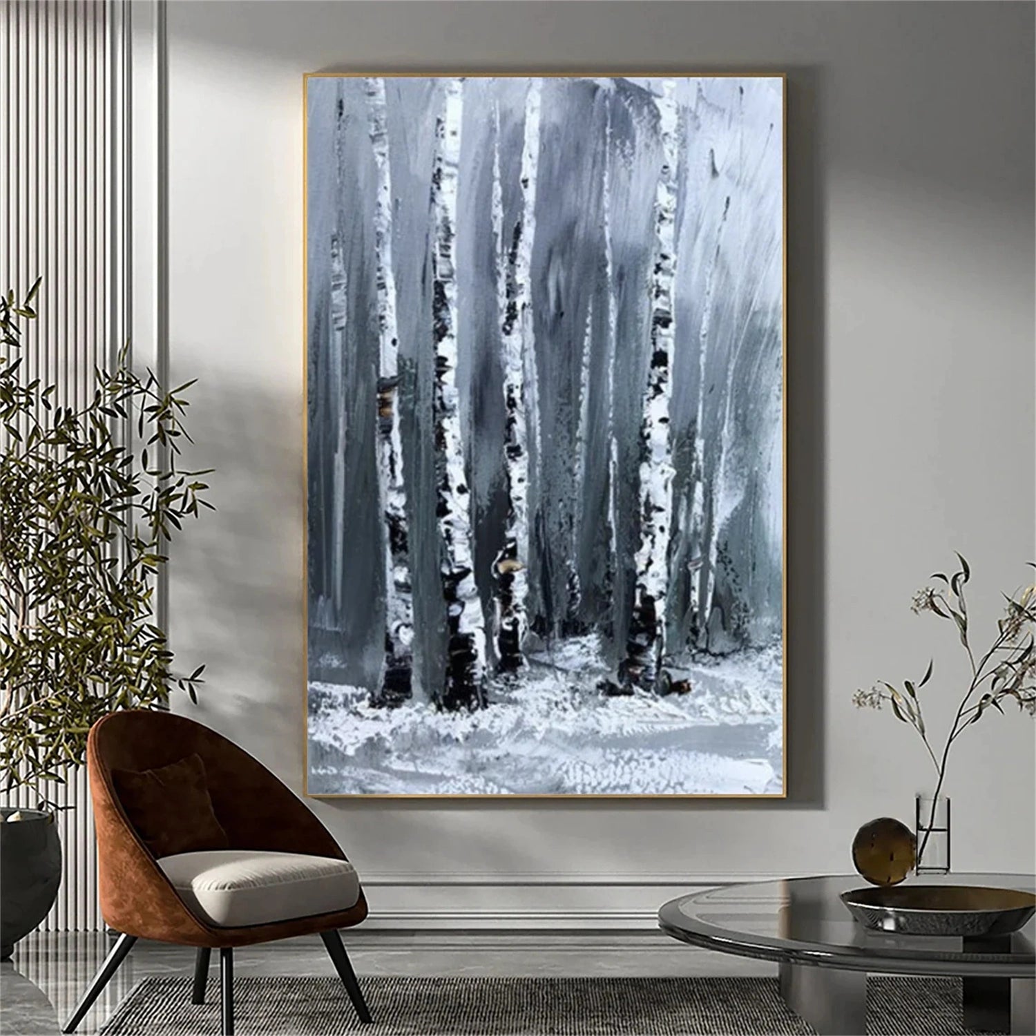 Abstract Flower And Tree Canvas Art #MF084