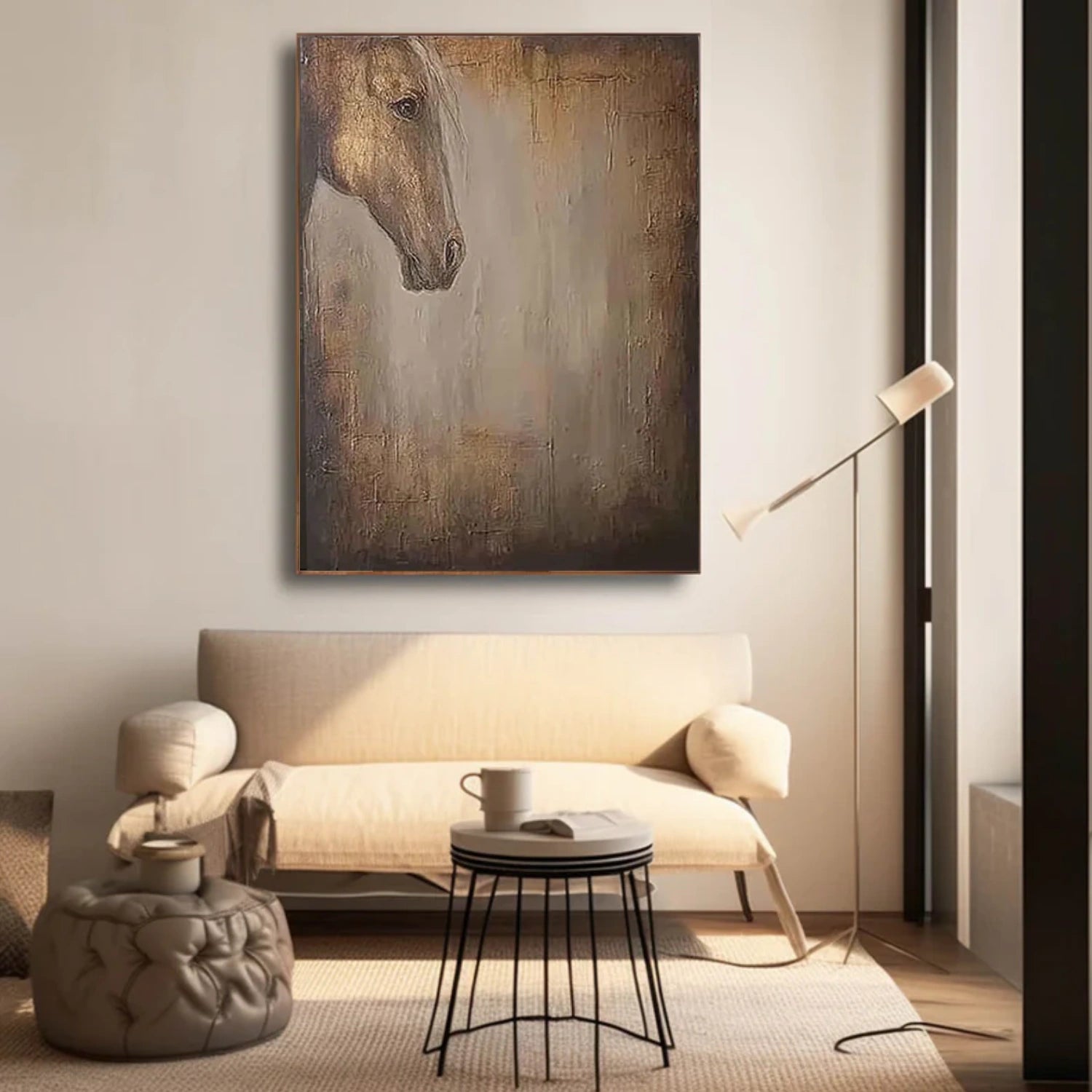 Abstract Animal Horse Canvas Art #DW085