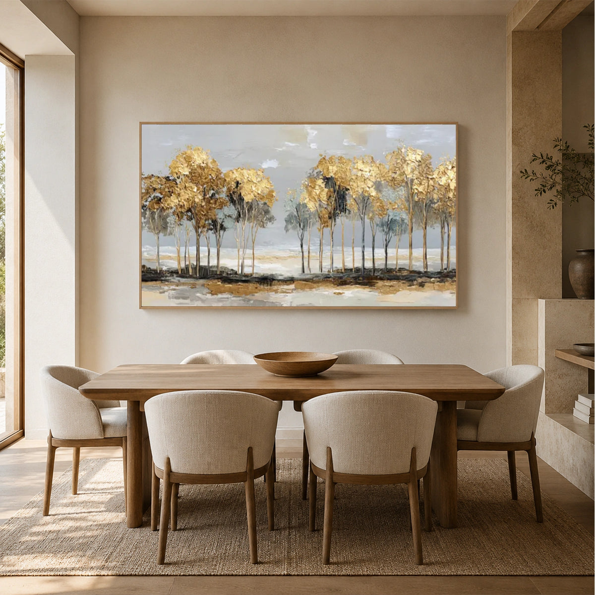 Abstract Flower And Tree Canvas Art #MF228