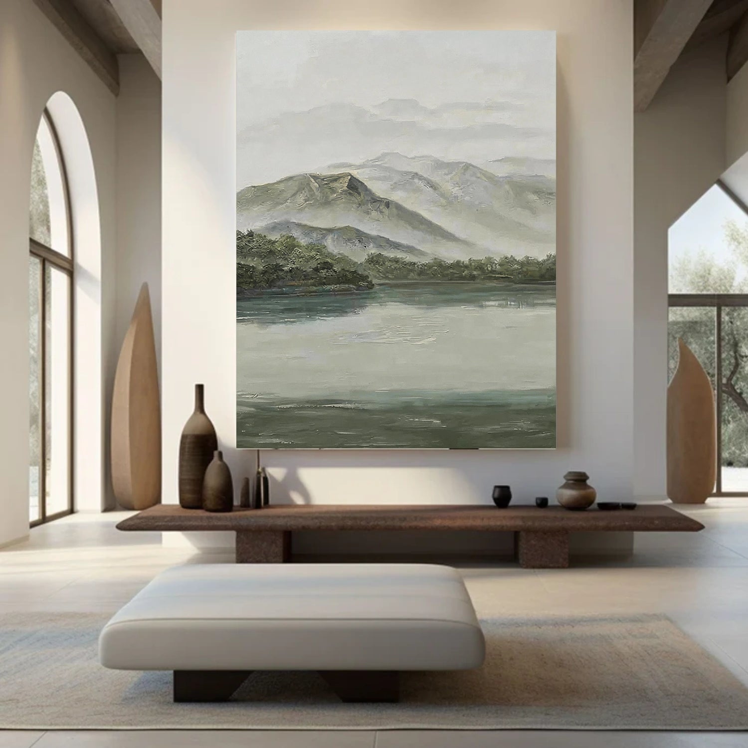 Abstract Mountain Canvas Art #BT099