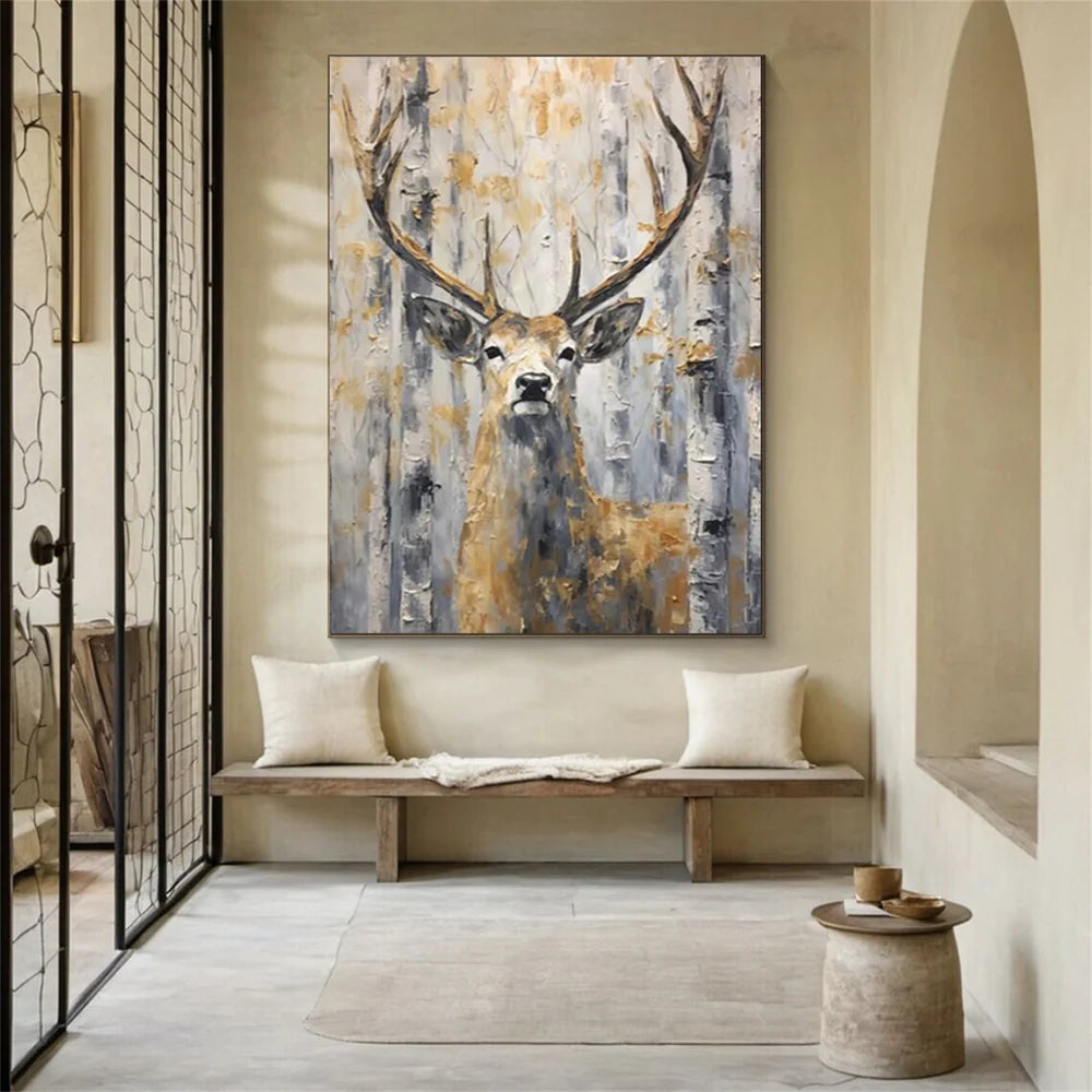 Abstract Animal Canvas Art #DW037