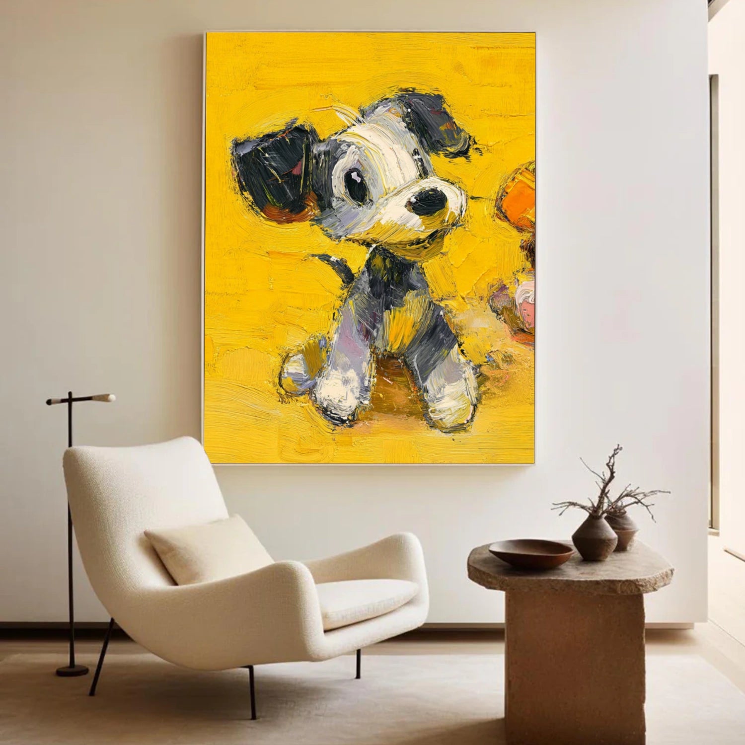 Abstract Animal Dog Canvas Art #DW130