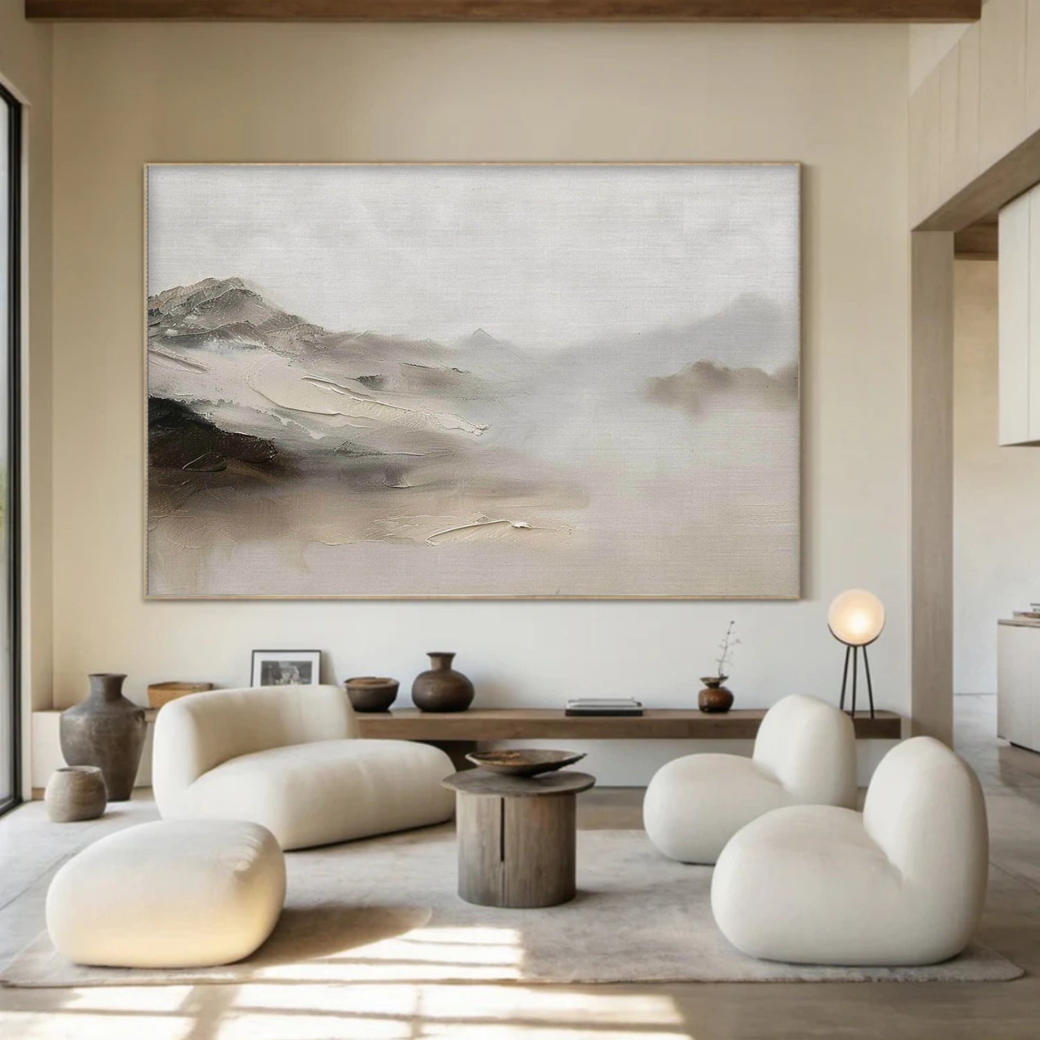 Abstract Mountain Canvas Art #BT094