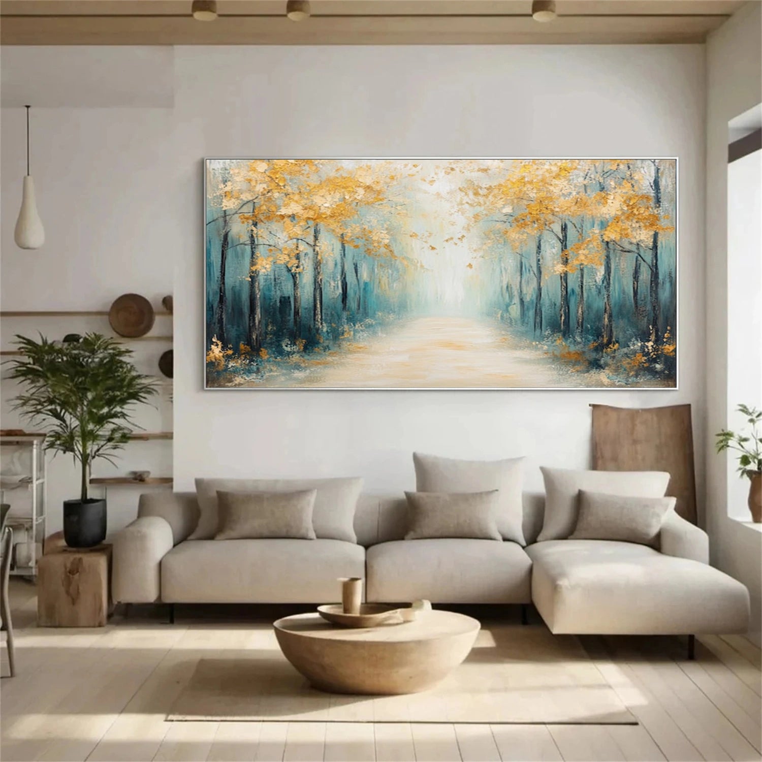 Abstract Flower And Tree Canvas Art #MF162