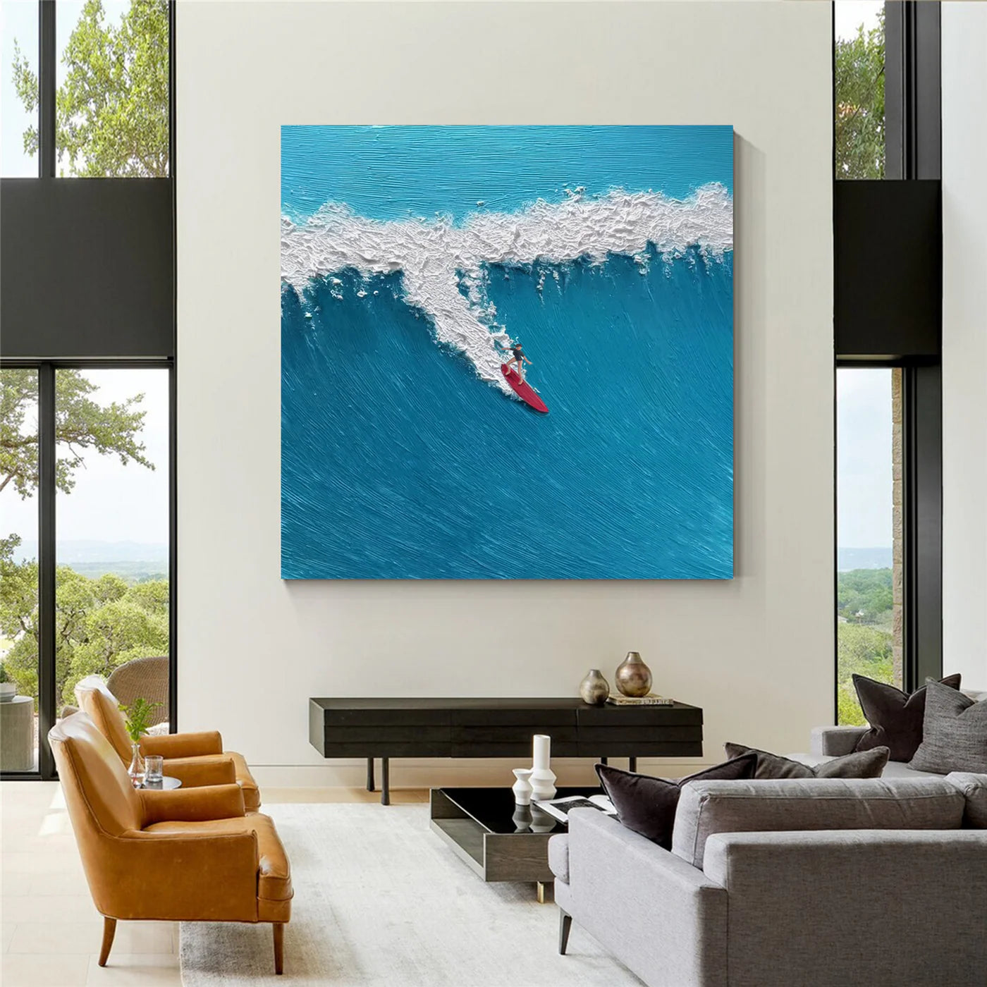 Surfing Sport Canvas Painting #PB019