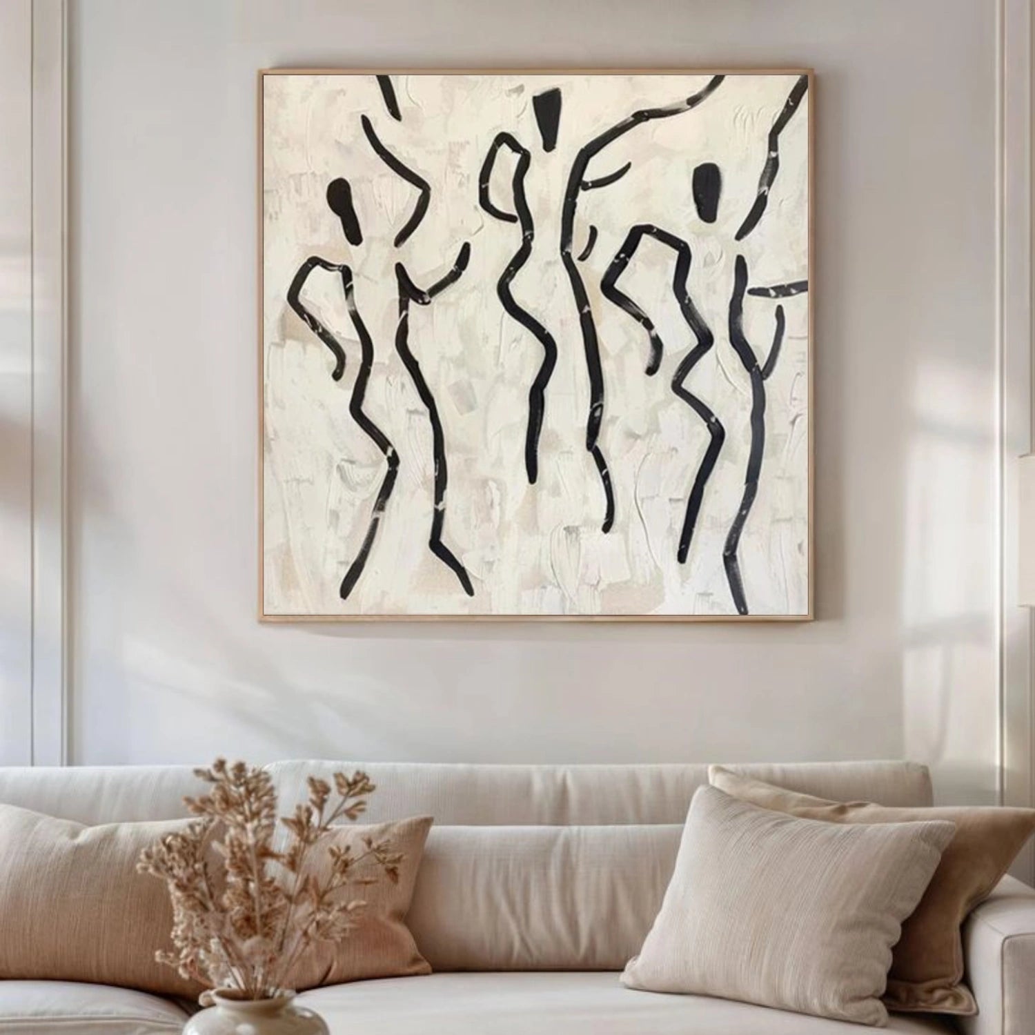 Black and White Abstract Wall Art #VA156