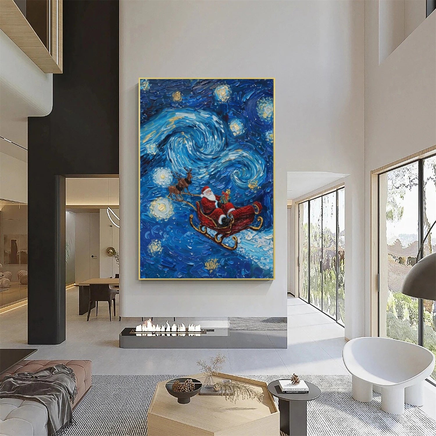 Abstract Portrait Textured Wall Art # LA028