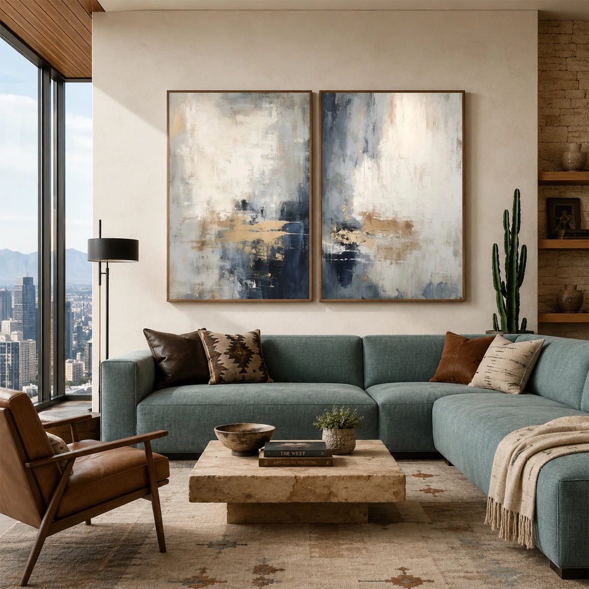 Abstract Wall Art Set of 2 #VA385