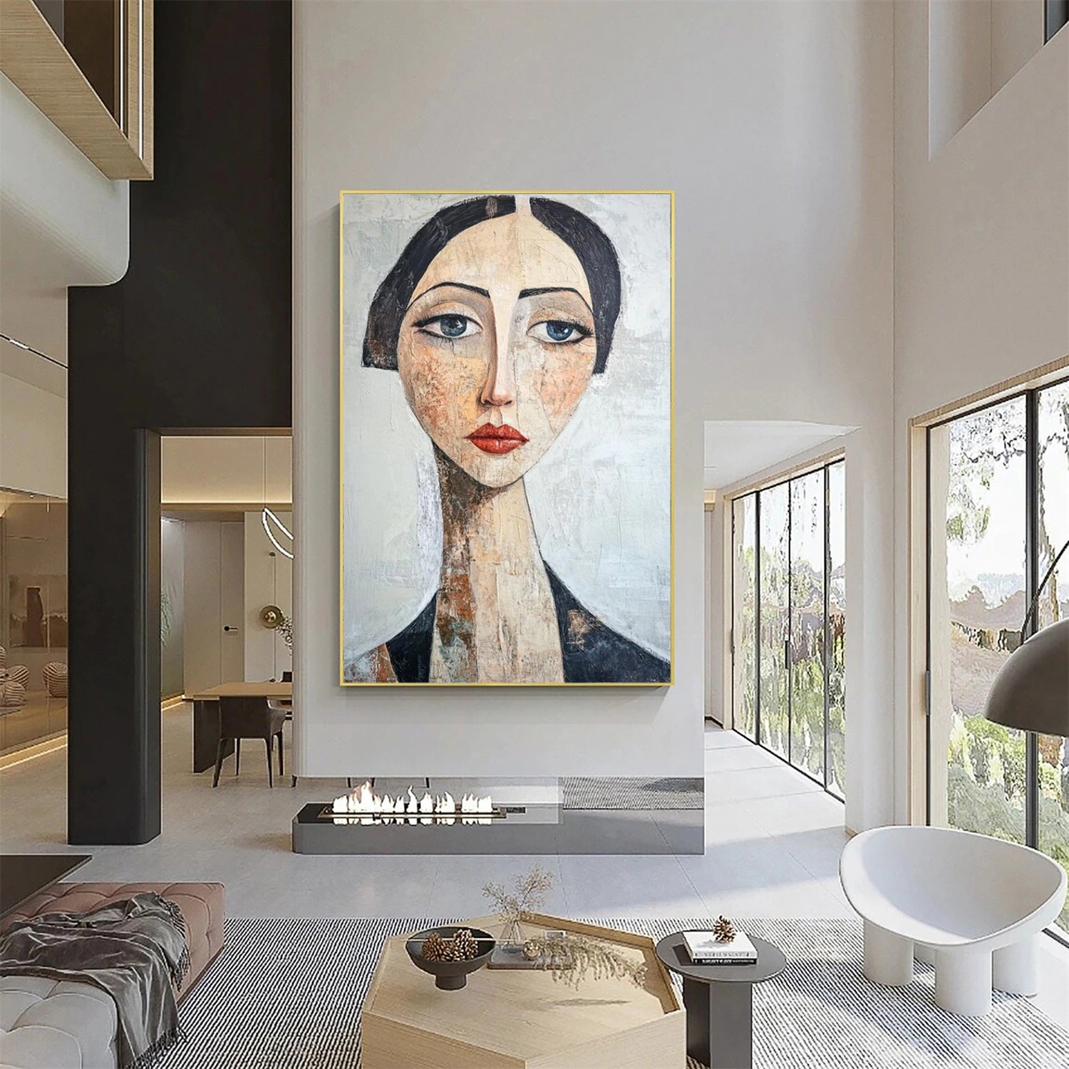 Abstract Portrait Wall Art #LA065