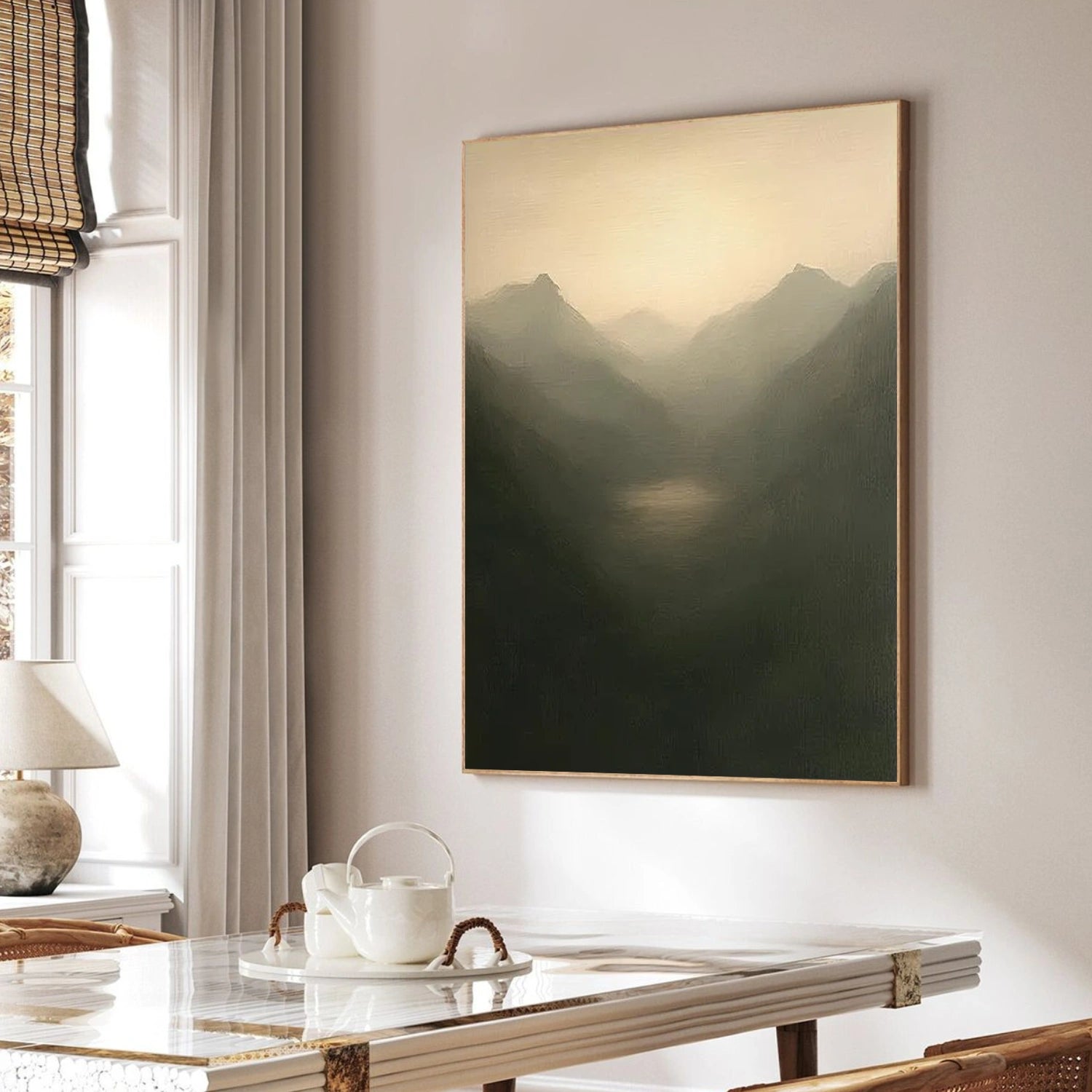 Abstract Mountain Canvas Art #BT076