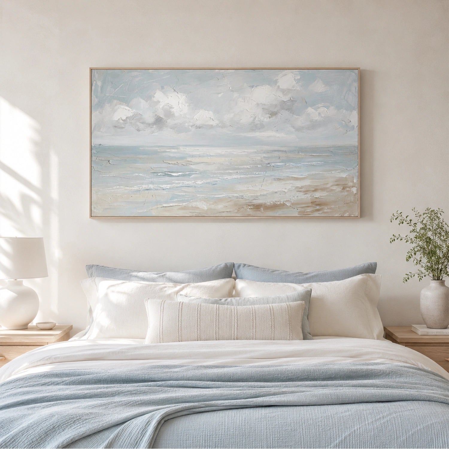 Abstract Ocean And Sky Canvas Art #OC214