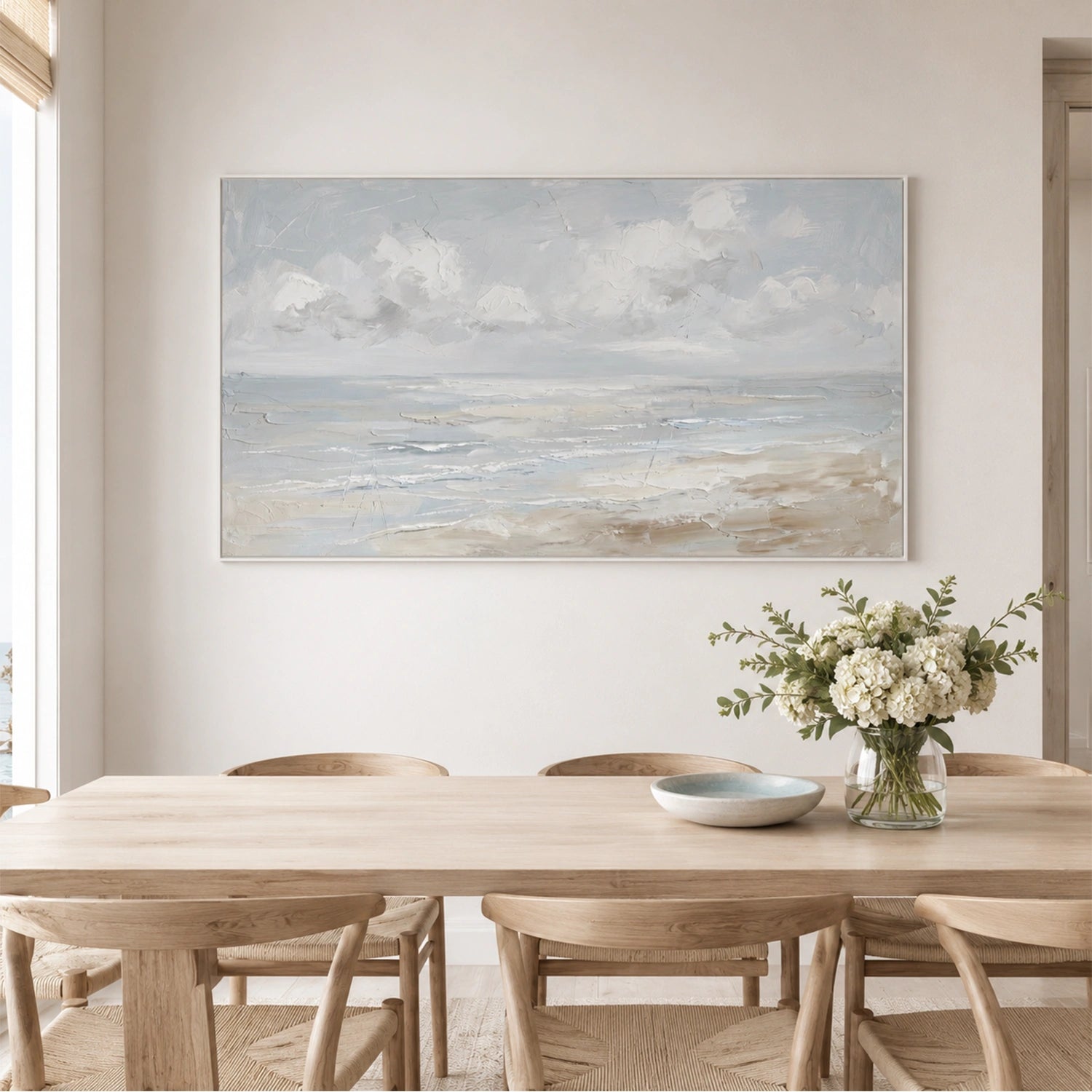 Abstract Ocean And Sky Canvas Art #OC214