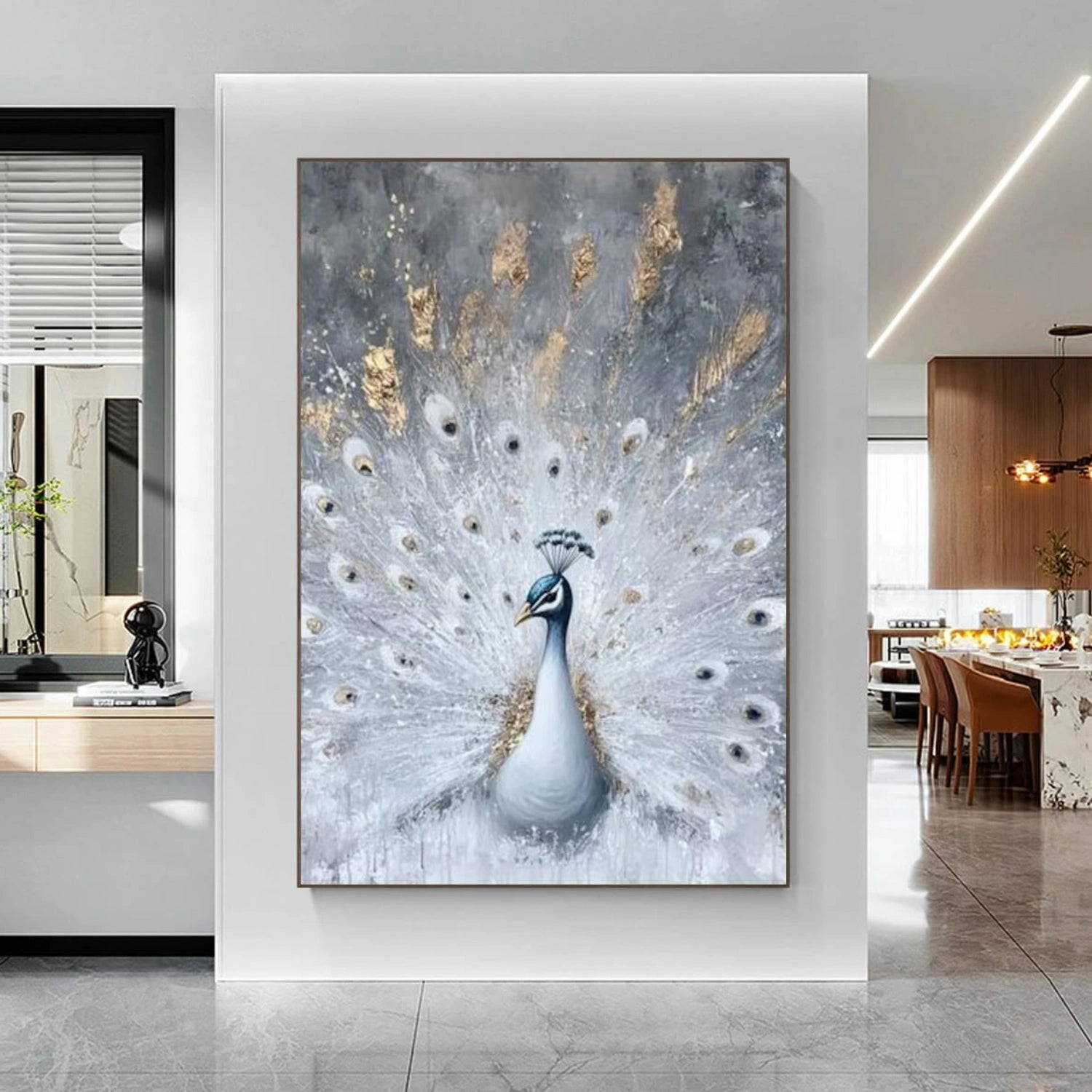 Abstract Animal Canvas Art #DW087
