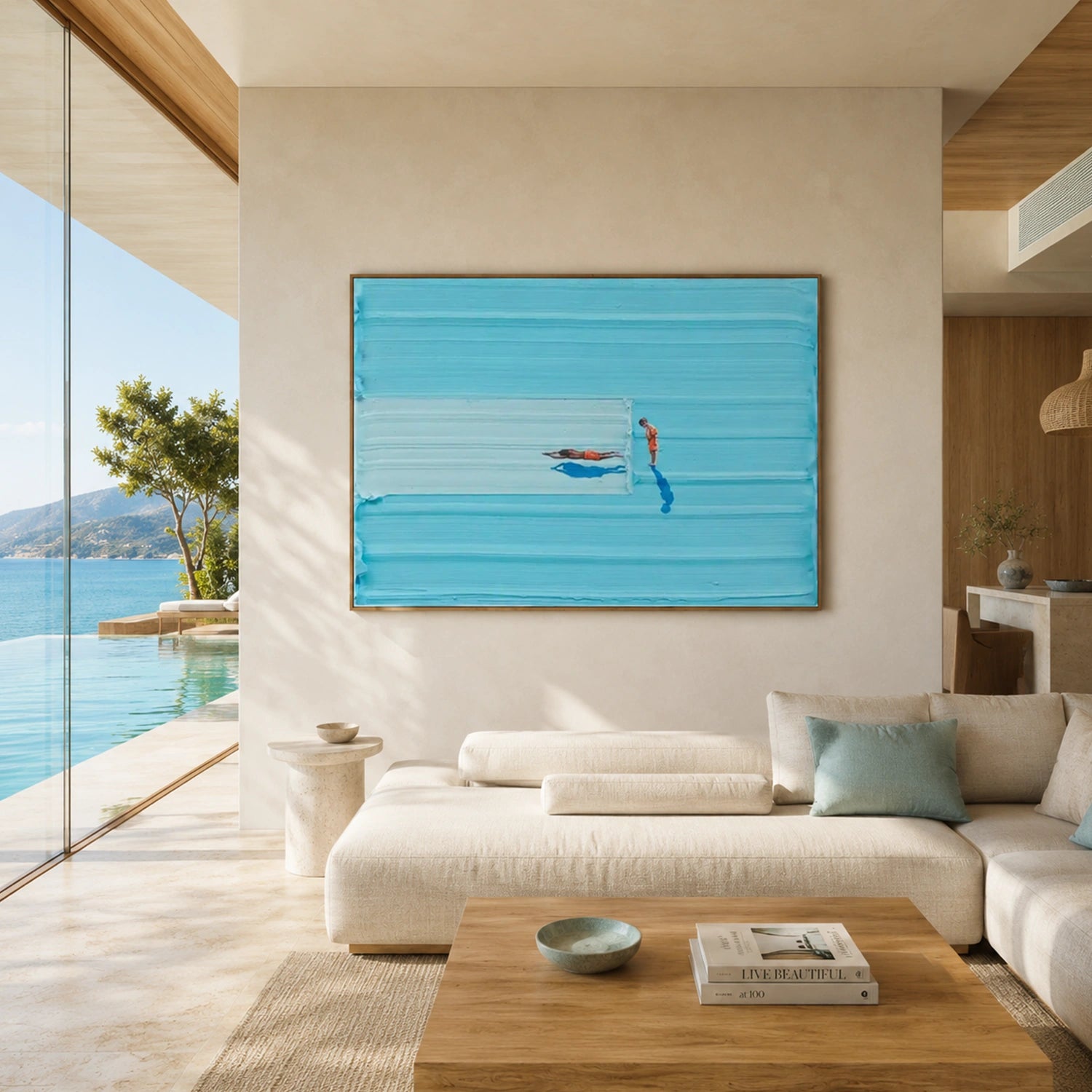 Swimming Sport Canvas Painting #PB097