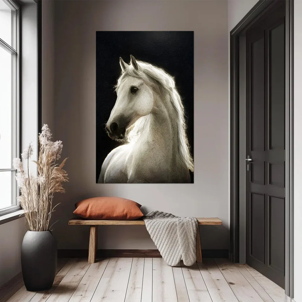 Abstract Animal Horse Canvas Art #DW069