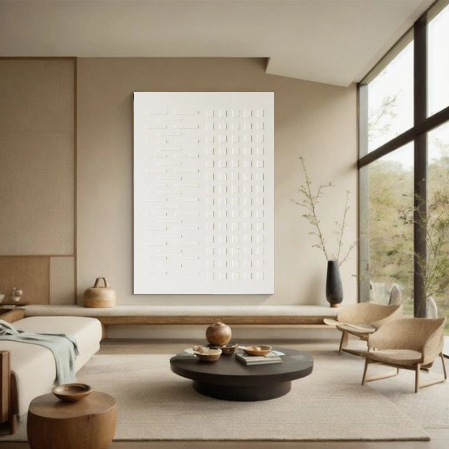 White Minimalist Wall Art #WM142