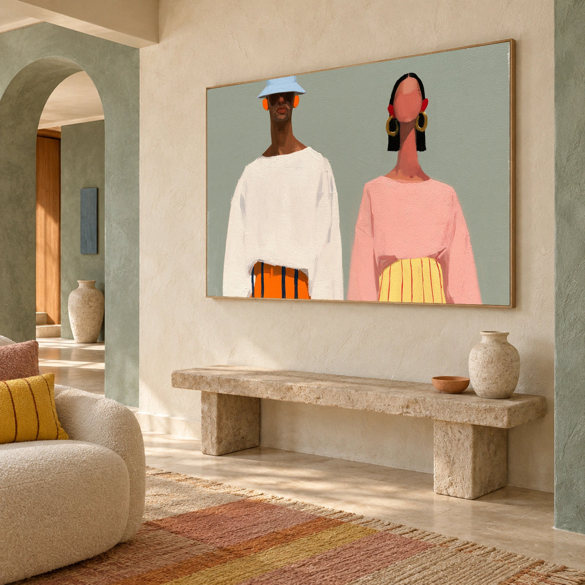 Abstract Portrait Wall Art #LA097