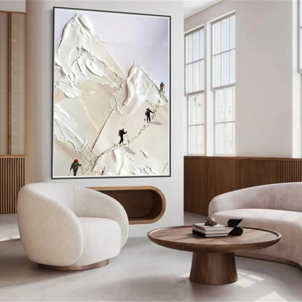 Climbing Sport Textured Canvas Painting #PB004
